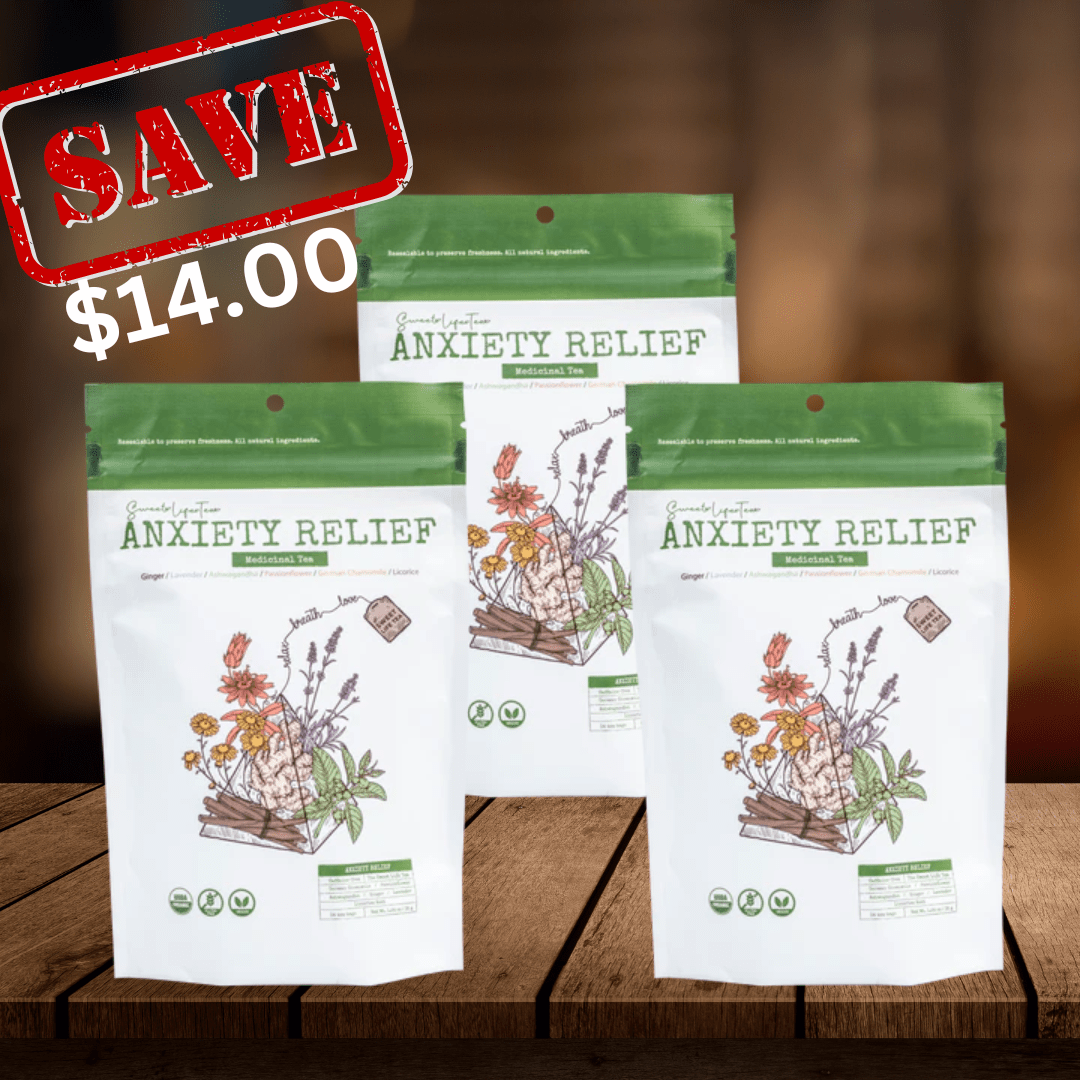 3 Pack Bundle of Anxiety Relief Tea